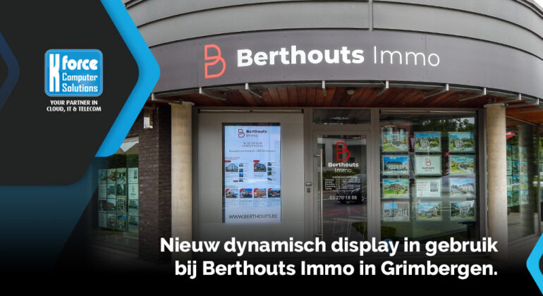 Berthouts Immo Grimbergen - signage display