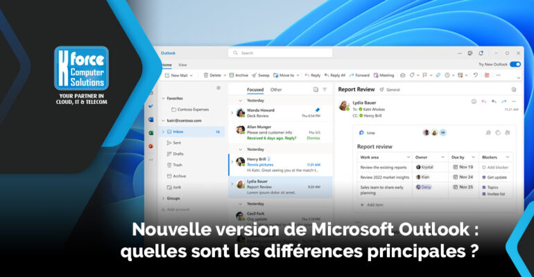 Microsoft Outlook nouvelle version