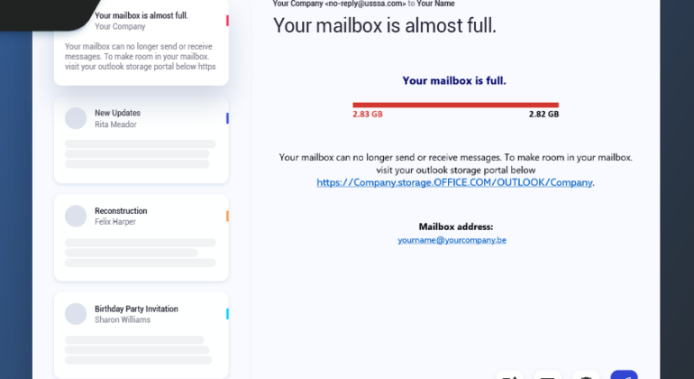 Phishing your mailbox is full